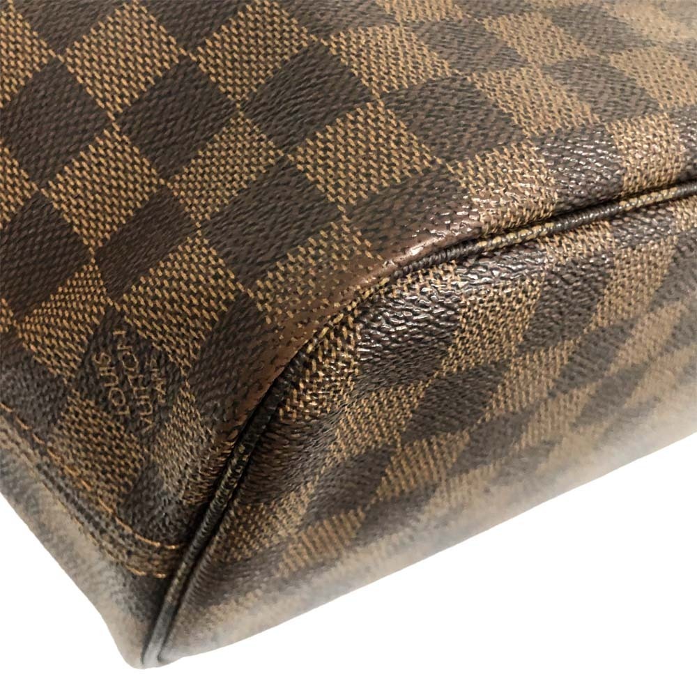 Louis Vuitton Neverfull Tote Bag Shoulder Damier Ebene Brown Business Luxury - Picture 7 of 10